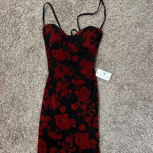Windsor Red & Black Dress Size Small